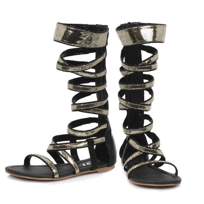 Nile-015 Strappy Sparkled Gladiator Sandals