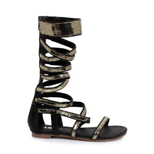 Nile-015 Strappy Sparkled Gladiator Sandals