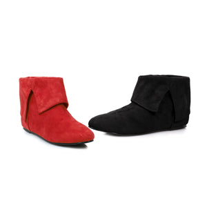 Quinn-015 Microfiber Harley Quinn Booties