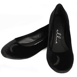 Spell-016 Moon Velvet Ballet Flats