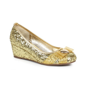 Princess-018 Glitter Wedge Pumps