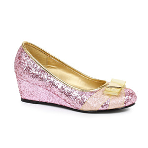 Princess-018 Glitter Wedge Pumps