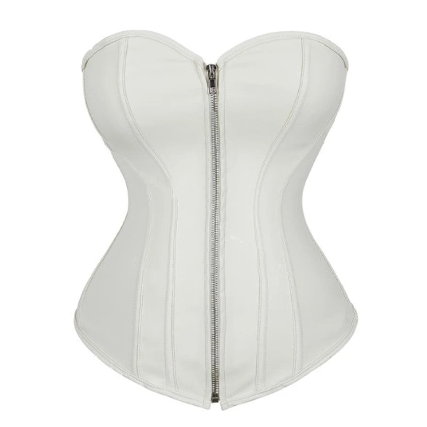 Classic Vegan Leather Sweetheart Corset