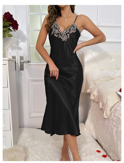 Satin Night Gown & Robe Set