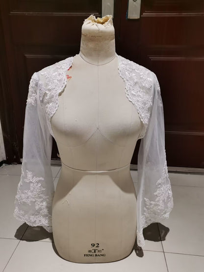 Flared Lace Wedding Bolero