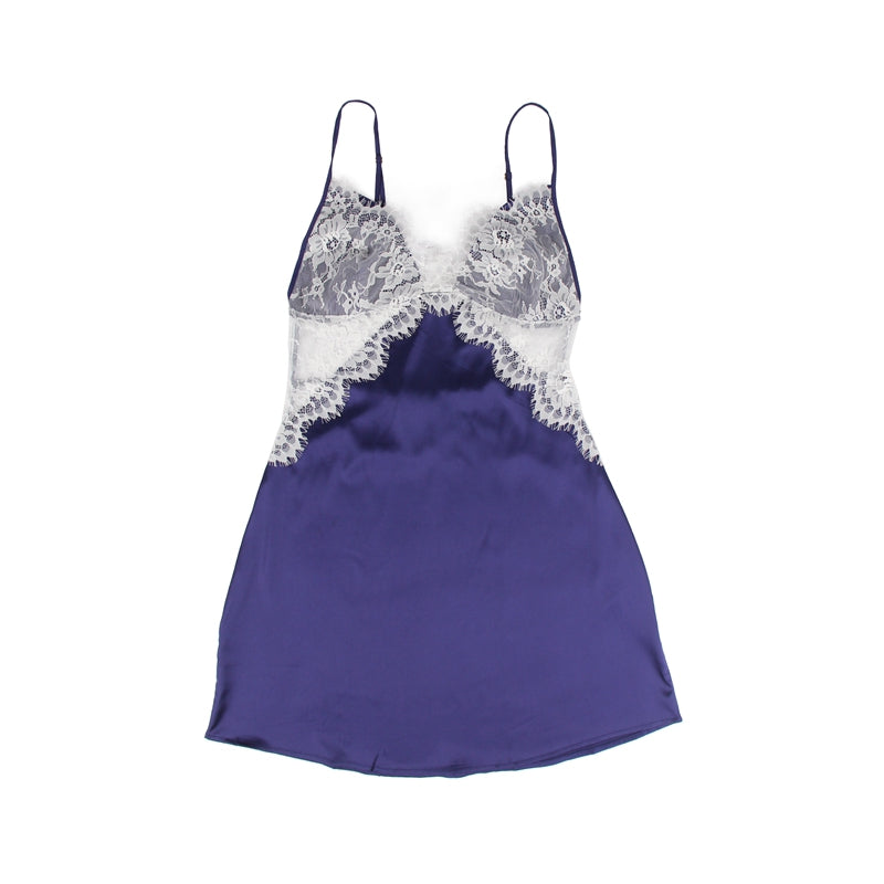 Eyelash Lace & Satin Slip