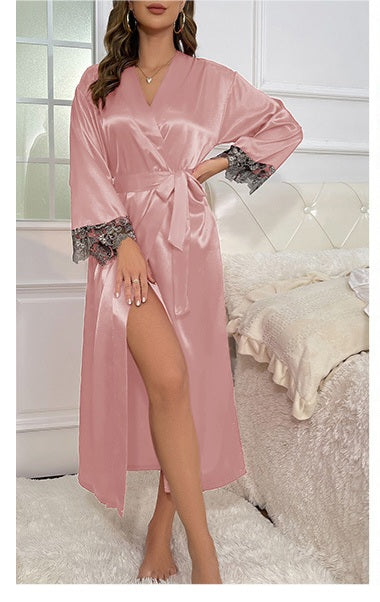 Satin Night Gown & Robe Set