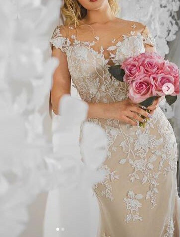 Lace Fit & Flair & Skirt Wedding Gown Set All Sizes