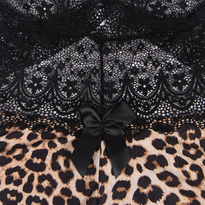 Frisky Leopard Babydoll Set