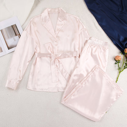 Satin Lounging Pajama Set