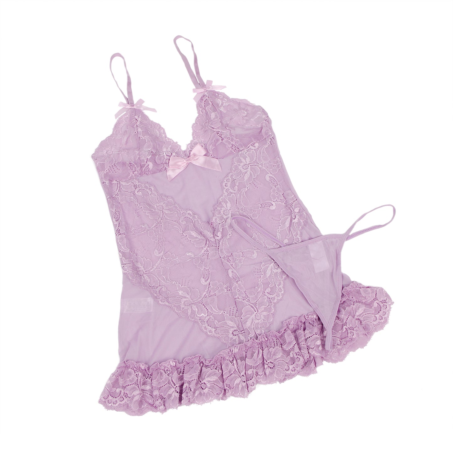 Queen Romantic Slip Babydoll Set