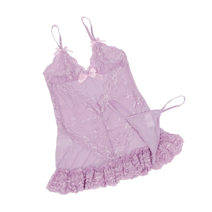 Queen Romantic Slip Babydoll Set