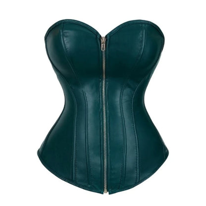 Classic Vegan Leather Sweetheart Corset