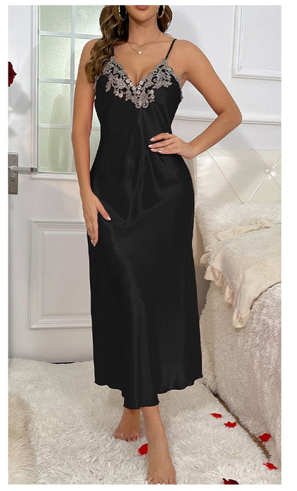 Satin Night Gown & Robe Set