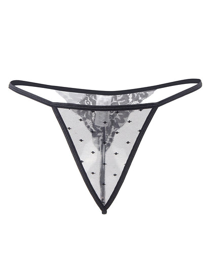 Queen Swiss Dot & Lace Convertible Garter Slip