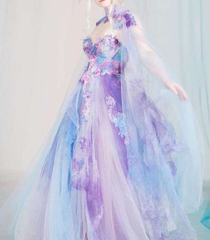 Fairy Tale Wedding Gown/Cape Set All Sizes