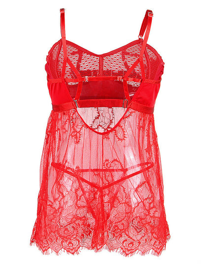 Queen Erotic Eyelash Lace Babydoll