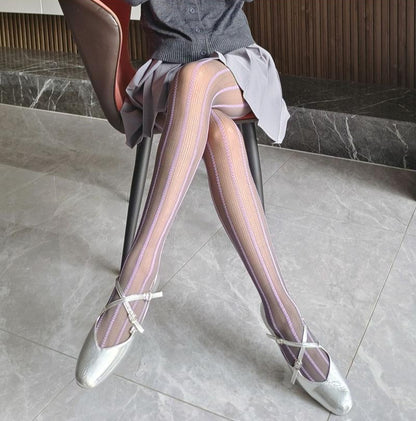 Darci Woven Jacquard Pantyhose