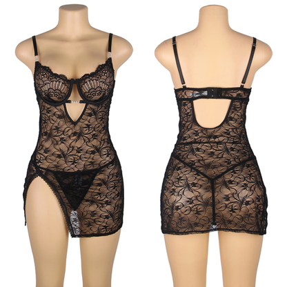 Queen Sultry Floral Lace Slip