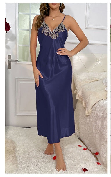 Satin Night Gown & Robe Set