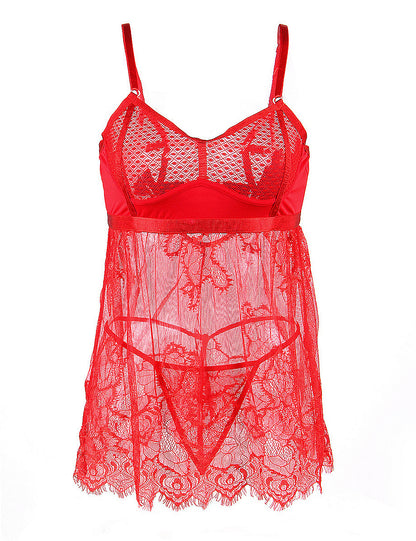 Queen Erotic Eyelash Lace Babydoll