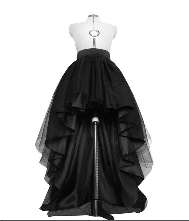 Custom Steampunk Full High Low Wedding Skirt All Sizes/Colors