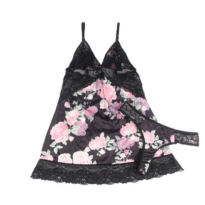 Queen Rose Garden Babydoll Set