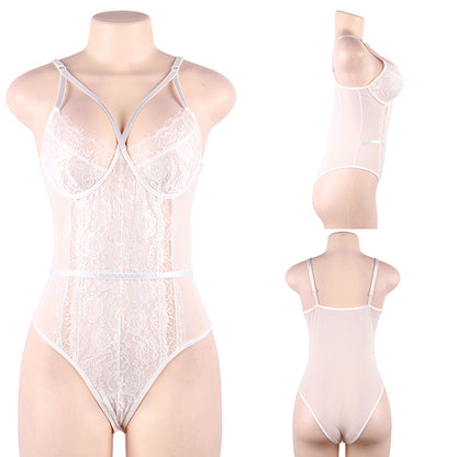 Queen Eyelash & Mesh Bodysuit