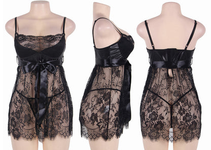 Queen Selene Wetlook & Lace Babydoll