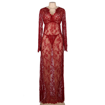 Queen Sheer Lace Night Dress