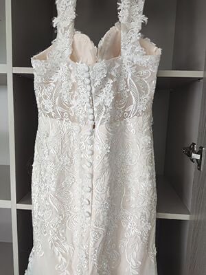 Floral Pearl Lace Mermaid Wedding Gown All Sizes