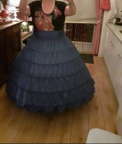 6 Hoop Ball Gown Petticoat Up to 49" Waist