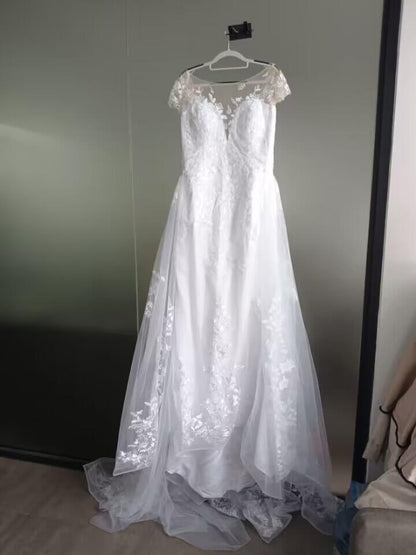 Lace Fit & Flair & Skirt Wedding Gown Set All Sizes