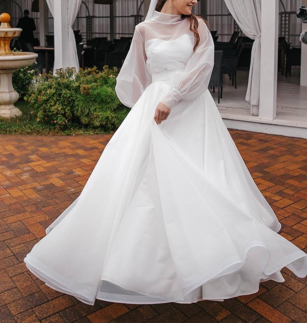 Organza Vintage Wedding Gown