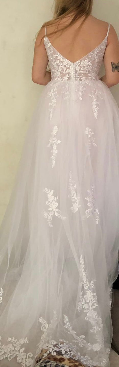 Floral Lace Summer Wedding Gown All Sizes/Colors