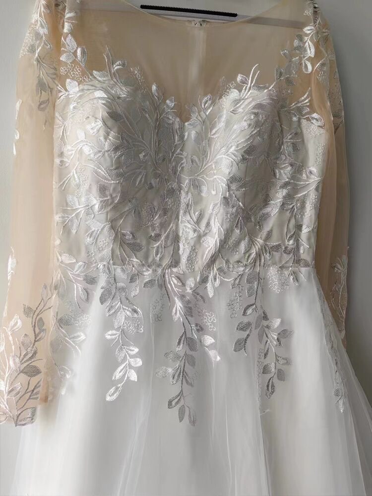 Botanical Applique Wedding Gown All Sizes/Colors