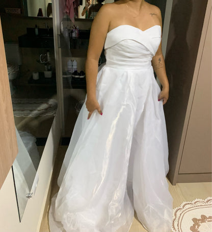 Strapless Organza Wedding Gown All Sizes/Colors