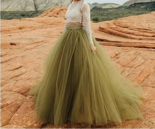 Custom Tulle Full A Line Wedding Skirt All Sizes/Colors