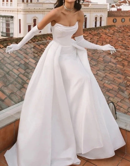 Yasmine Satin Convertible Wedding Gown All Sizes/Colors