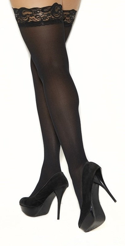 Queen Opaque Thigh Highs