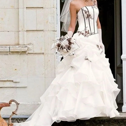 Steampunk Organza Wedding Gown All Sizes/Colors