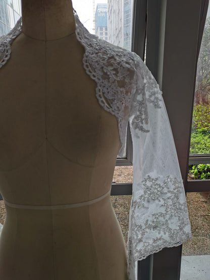 Flared Lace Wedding Bolero