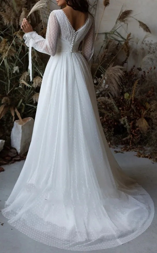 Dorothy Polka Dot Wedding Gown All Sizes