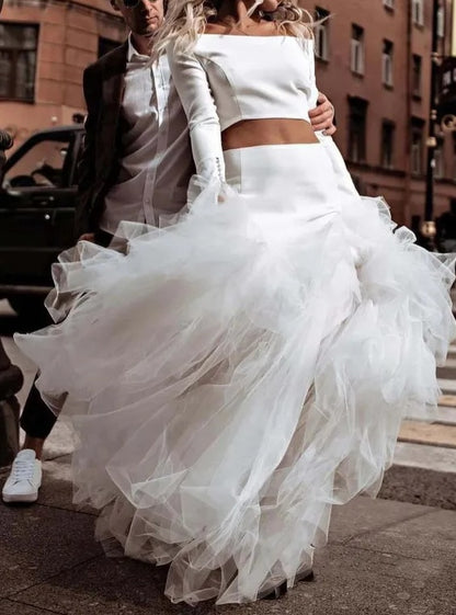 Satin/Tulle Wedding Skirt Set All Sizes/Colors