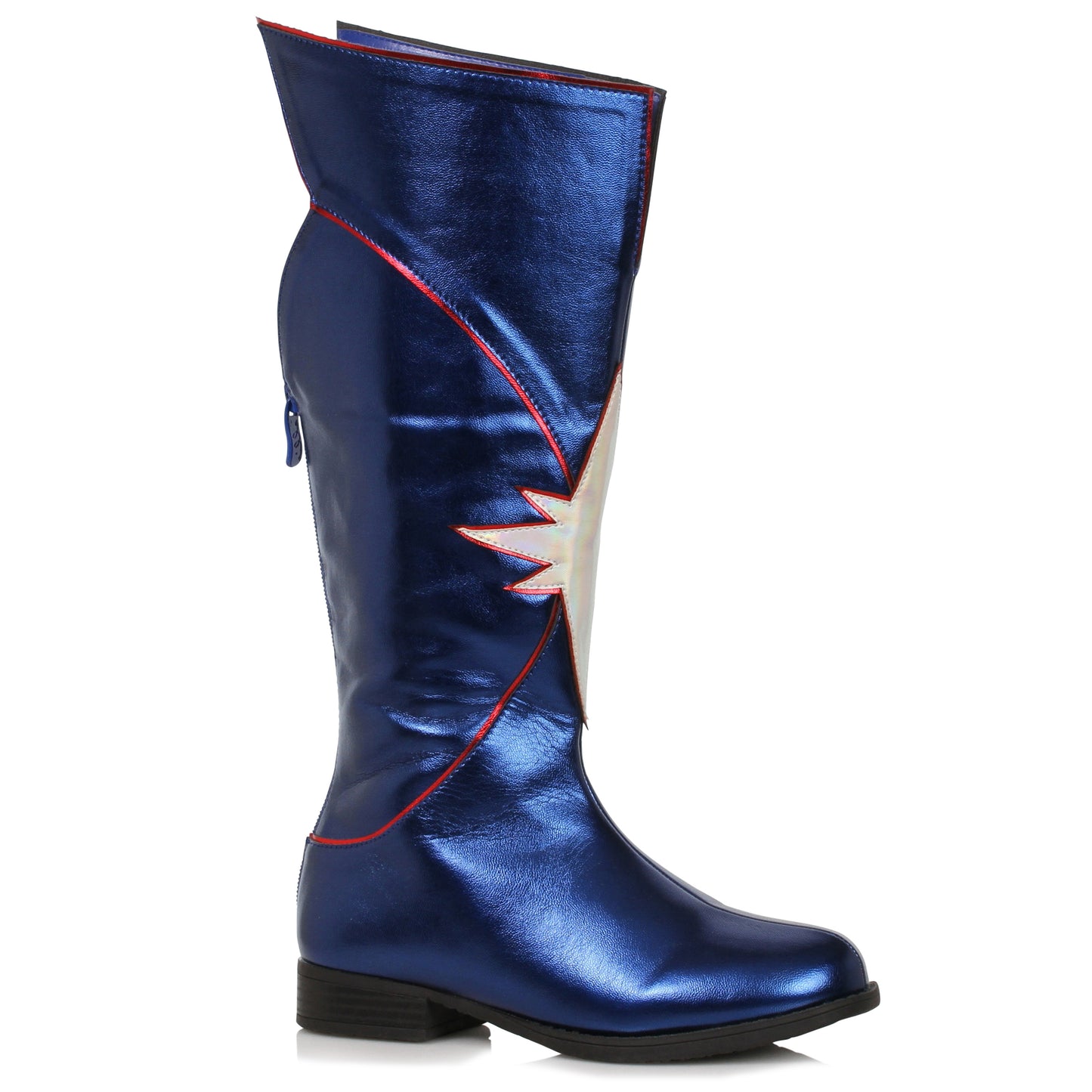 Karma-151 Metallic Faux Leather Superhero Boots