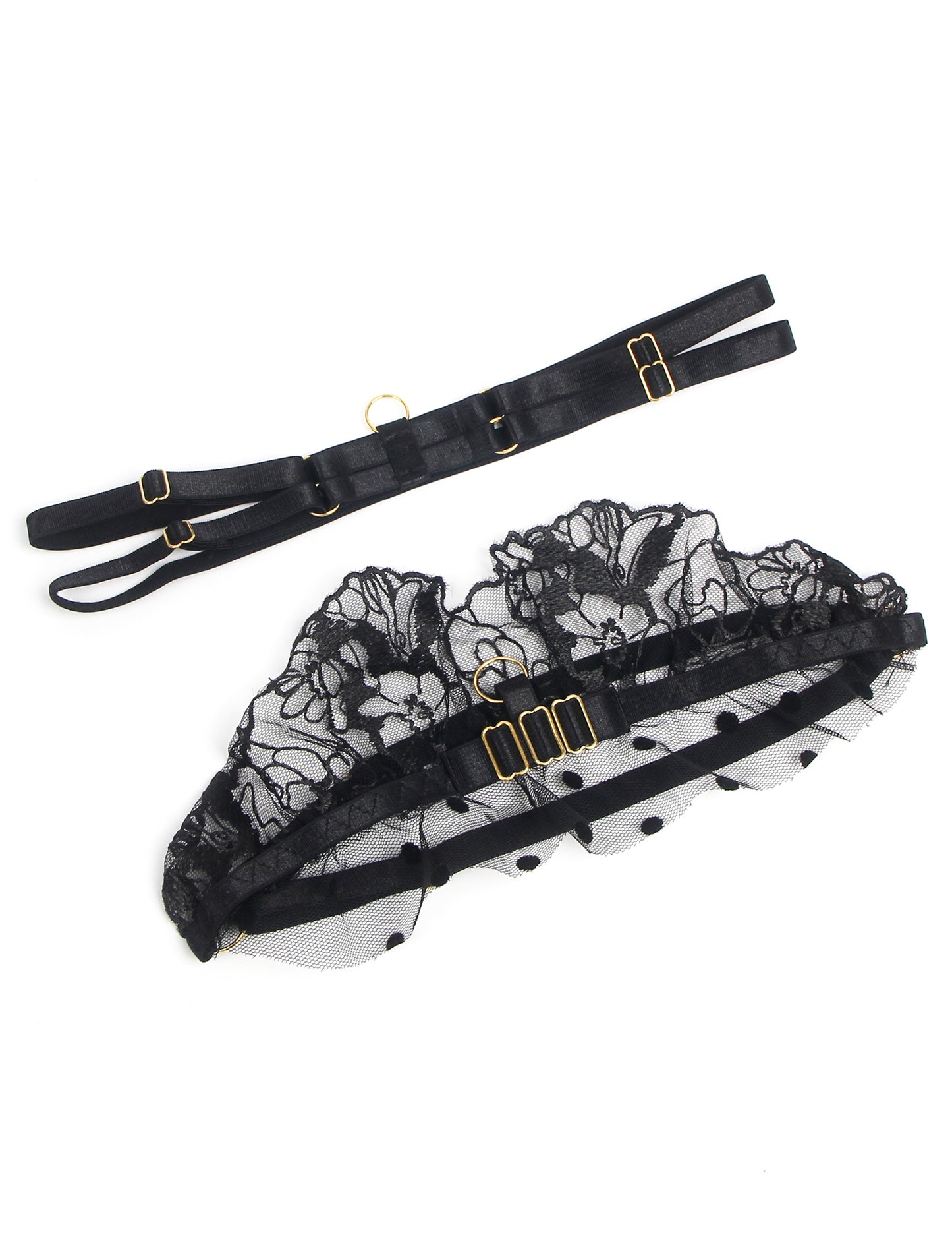 Lacey Flutter Bra Garterbelt Gift Set