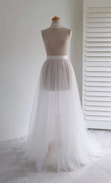 Custom Tulle Detachable Wedding Skirt All Sizes/Colors