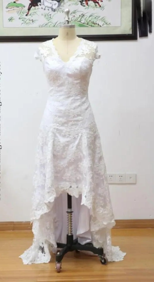 Country High Low Lace Wedding Dress All Sizes/Colors