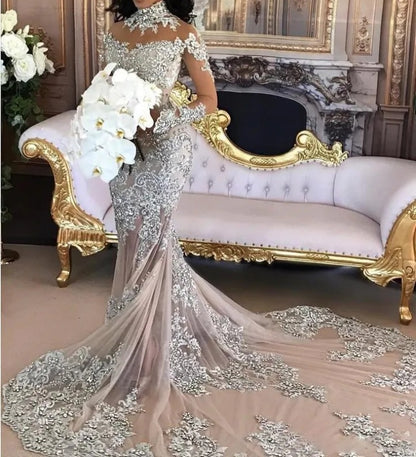 Couture Bejeweled Wedding Gown Set All Sizes/Colors