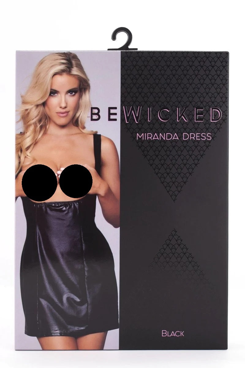 Miranda Cupless Wet Look Play Dress